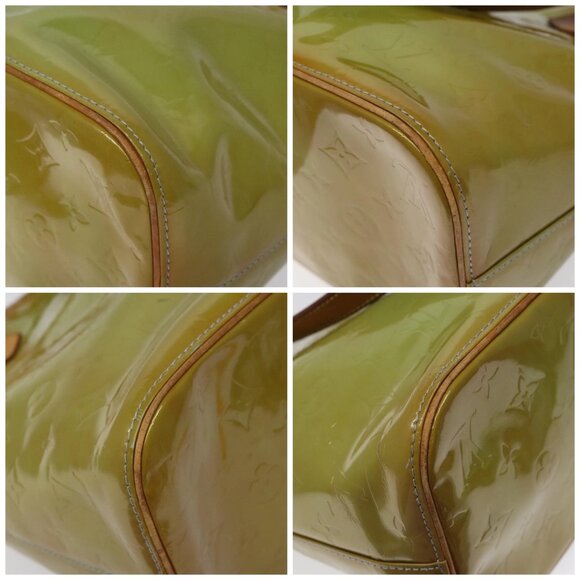 LOUIS VUITTON Monogram Vernis Houston Hand Bag Baby Blue - Picture 16 of 16